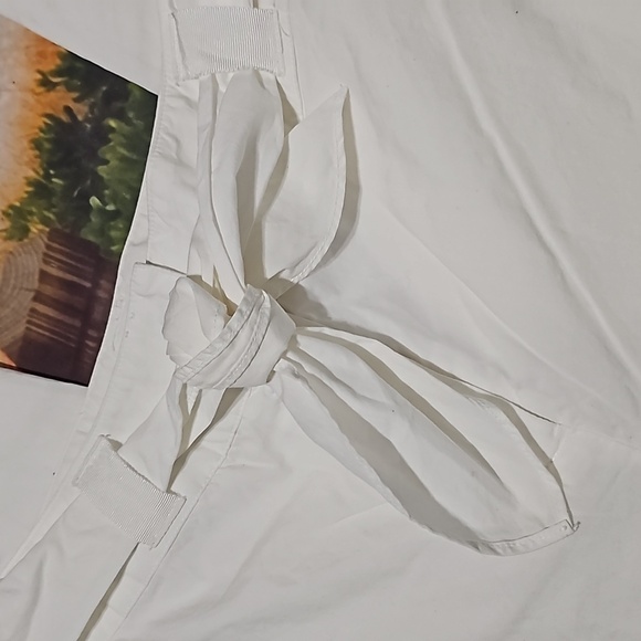 Talbots White Belted Pants Size 6 NWT‎ - Picture 3 of 7